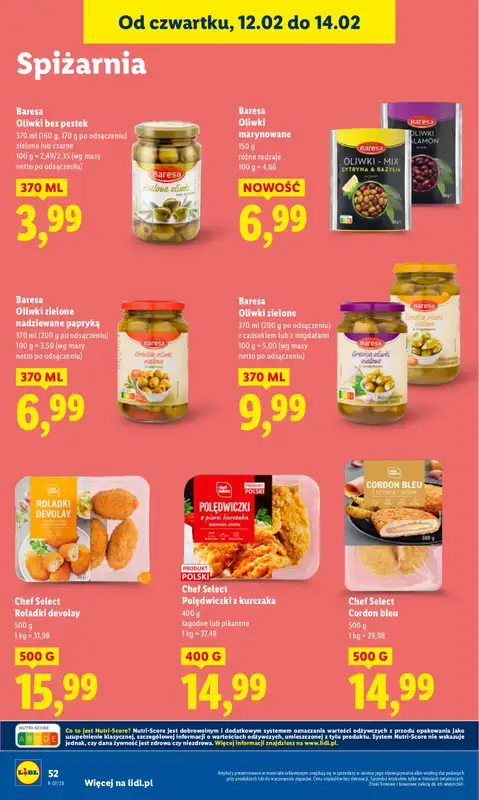 Lidl - gazetka promocyjna Oferta od czwartku od czwartku 12.02 do soboty 14.02 - strona 52