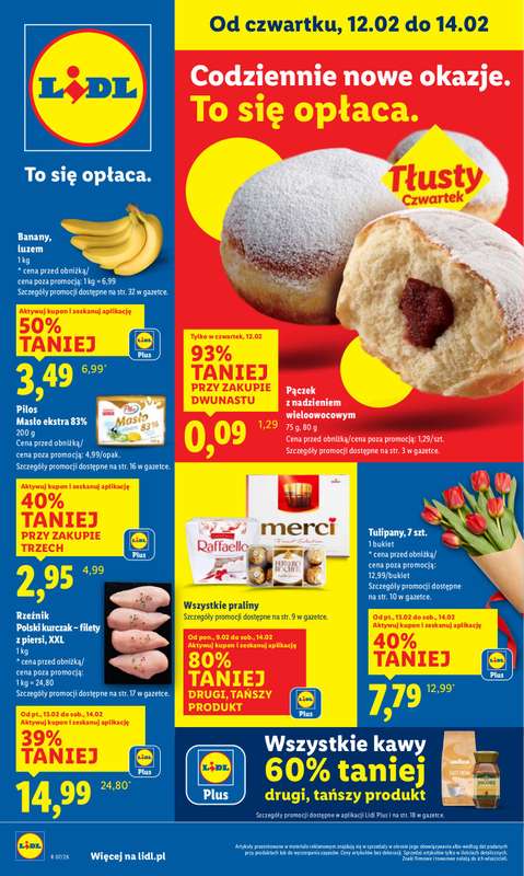 Lidl - gazetka promocyjna Oferta od czwartku od czwartku 12.02 do soboty 14.02