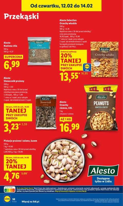 Lidl - gazetka promocyjna Oferta od czwartku od czwartku 12.02 do soboty 14.02 - strona 58