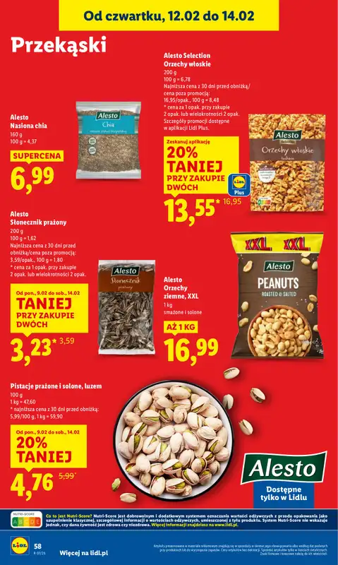 Lidl - gazetka promocyjna Oferta od czwartku od czwartku 12.02 do soboty 14.02 - strona 58