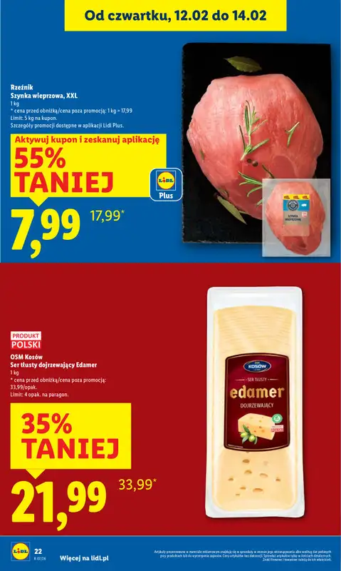 Lidl - gazetka promocyjna Oferta od czwartku od czwartku 12.02 do soboty 14.02 - strona 22