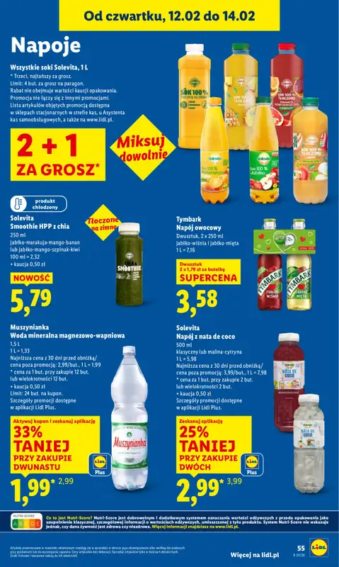 Lidl - gazetka promocyjna Oferta od czwartku od czwartku 12.02 do soboty 14.02 - strona 55