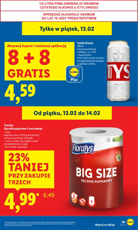 Lidl - gazetka promocyjna Oferta od czwartku od czwartku 12.02 do soboty 14.02 - strona 29