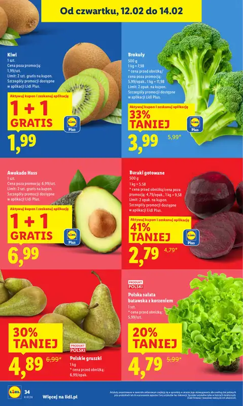 Lidl - gazetka promocyjna Oferta od czwartku od czwartku 12.02 do soboty 14.02 - strona 34