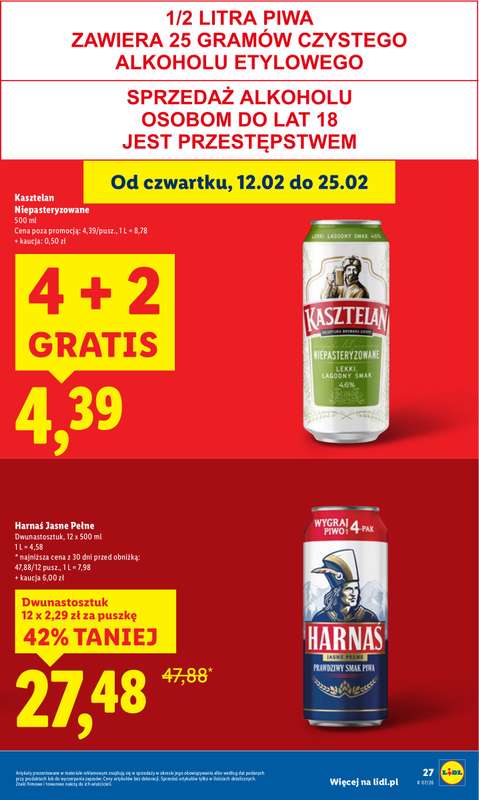Lidl - gazetka promocyjna Oferta od czwartku od czwartku 12.02 do soboty 14.02 - strona 27