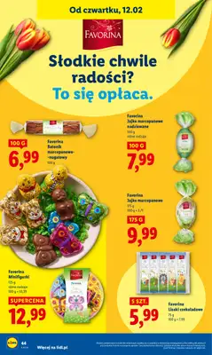 Lidl - gazetka promocyjna Oferta od czwartku od czwartku 12.02 do soboty 14.02 - strona 44