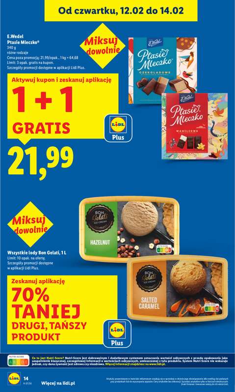 Lidl - gazetka promocyjna Oferta od czwartku od czwartku 12.02 do soboty 14.02 - strona 14