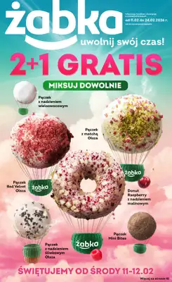 Żabka - gazetka promocyjna Gazetka od środy 11.02 do wtorku 24.02