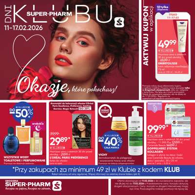 Super-Pharm - gazetka promocyjna Dni Klubu od środy 11.02 do wtorku 17.02