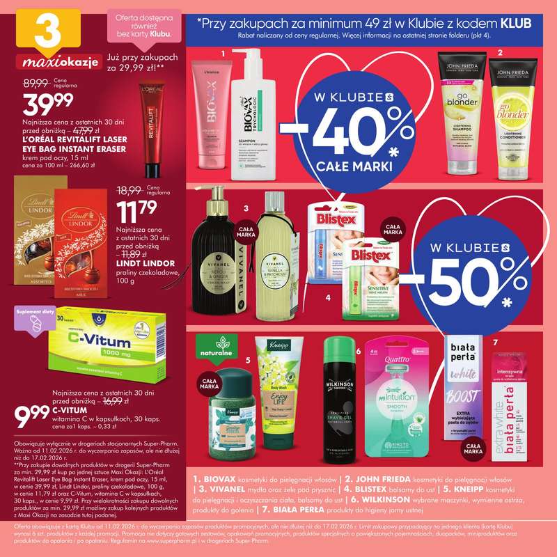 Super-Pharm - gazetka promocyjna Dni Klubu od środy 11.02 do wtorku 17.02 - strona 2