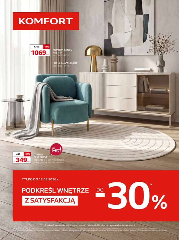Komfort - gazetka promocyjna Gazetka od środy 11.02 do wtorku 17.03