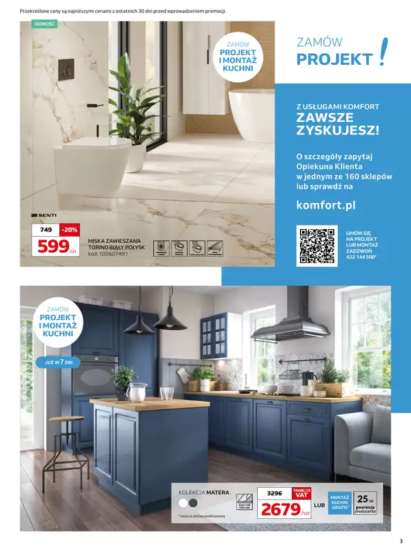 Komfort - gazetka promocyjna Gazetka od środy 11.02 do wtorku 17.03 - strona 3
