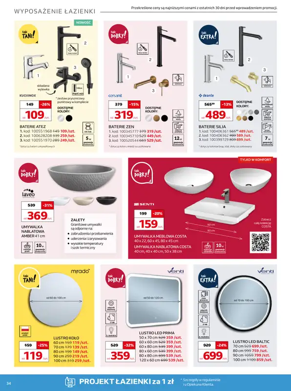 Komfort - gazetka promocyjna Gazetka od środy 11.02 do wtorku 17.03 - strona 34