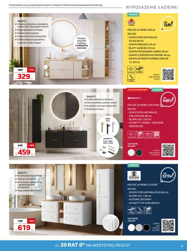 Komfort - gazetka promocyjna Gazetka od środy 11.02 do wtorku 17.03 - strona 35