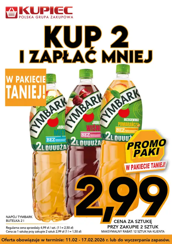 Kupiec - gazetka promocyjna Promopaki od środy 11.02 do wtorku 17.02 - strona 8