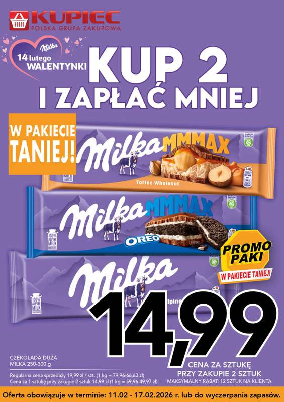 Kupiec - gazetka promocyjna Promopaki od środy 11.02 do wtorku 17.02 - strona 7