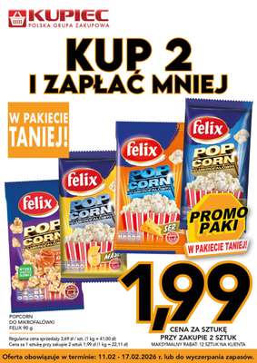 Felix Popcorn do mikrofalówki masło