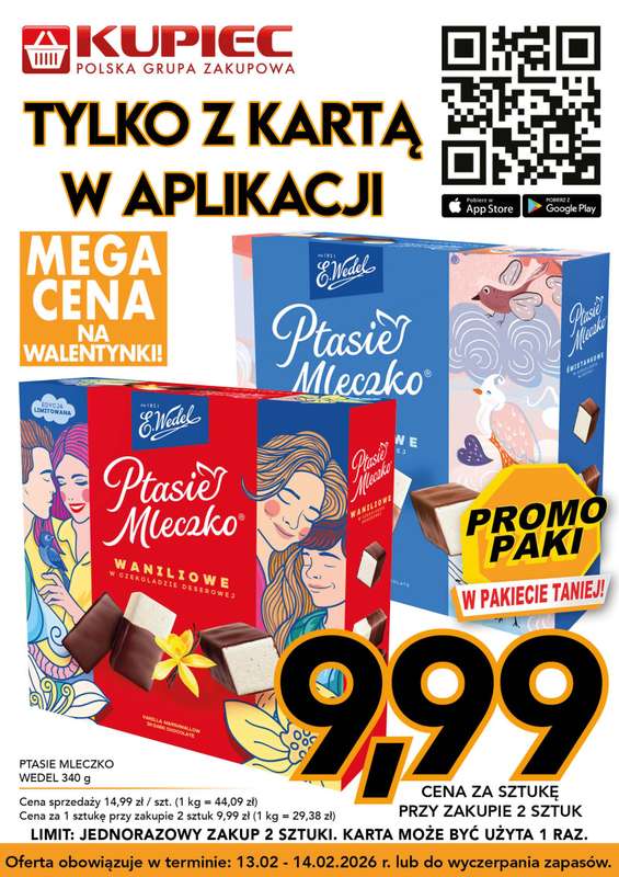 Kupiec - gazetka promocyjna Promocja od piątku 13.02 do soboty 14.02