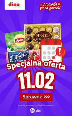 Dino - gazetka promocyjna Specjalna oferta na 11.02.2026 - promocje spoza gazetki od środy 11.02 do środy 11.02