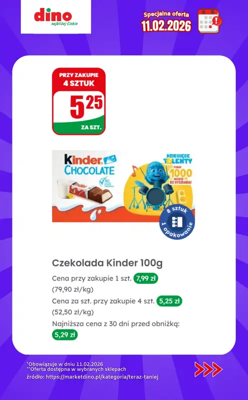 Dino - gazetka promocyjna Specjalna oferta na 11.02.2026 - promocje spoza gazetki od środy 11.02 do środy 11.02 - strona 4