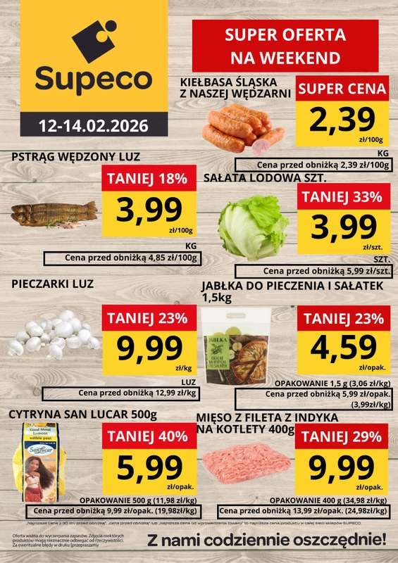 Supeco - gazetka promocyjna Super oferta na Weekend od czwartku 12.02 do soboty 14.02