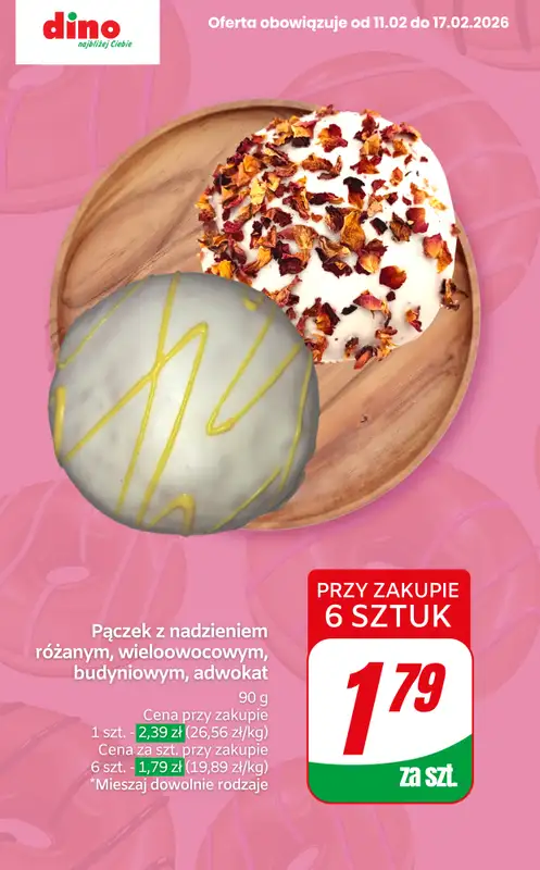 Dino - gazetka promocyjna Przegląd pączków! od środy 11.02 do wtorku 17.02 - strona 5