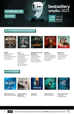 Empik - gazetka promocyjna Tom kultury: książki od środy 11.02 do wtorku 24.02 - strona 4