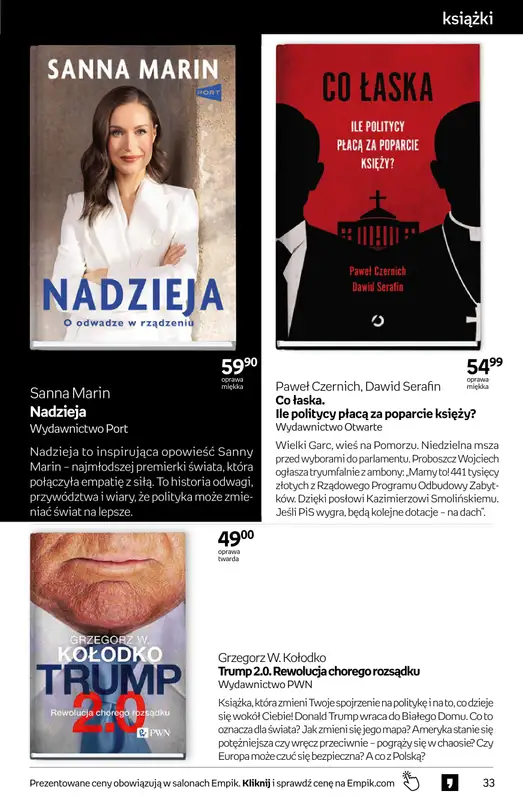 Empik - gazetka promocyjna Tom kultury: książki od środy 11.02 do wtorku 24.02 - strona 33