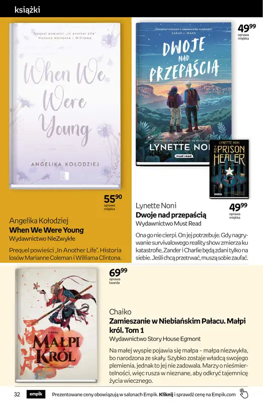 Empik - gazetka promocyjna Tom kultury: książki od środy 11.02 do wtorku 24.02 - strona 32