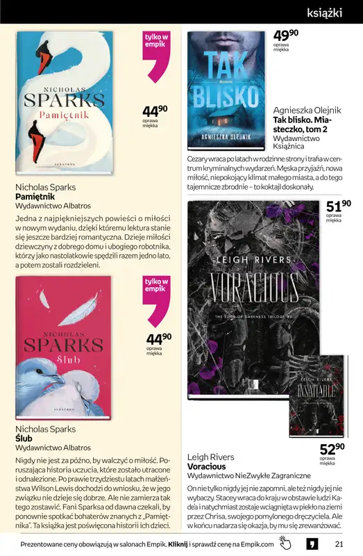 Empik - gazetka promocyjna Tom kultury: książki od środy 11.02 do wtorku 24.02 - strona 21
