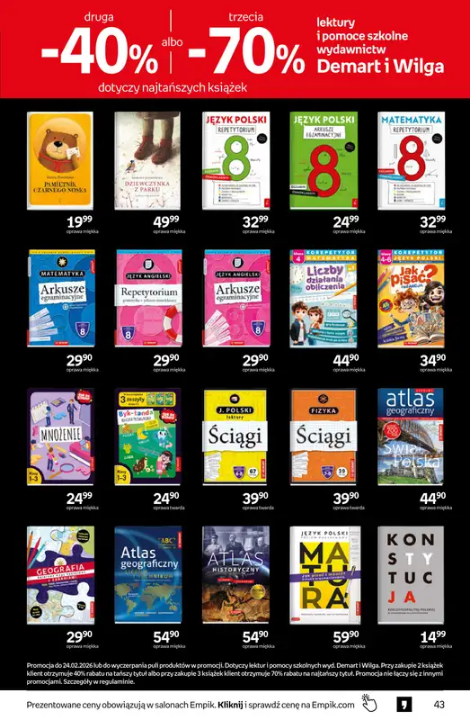 Empik - gazetka promocyjna Tom kultury: książki od środy 11.02 do wtorku 24.02 - strona 43