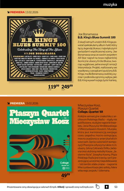 Empik - gazetka promocyjna Tom kultury: muzyka od środy 11.02 do wtorku 24.02 - strona 5
