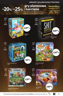 BEST SALE - gazetka promocyjna Empik I Tom kultury: zabawki od środy 11.02 do wtorku 24.02 - strona 13