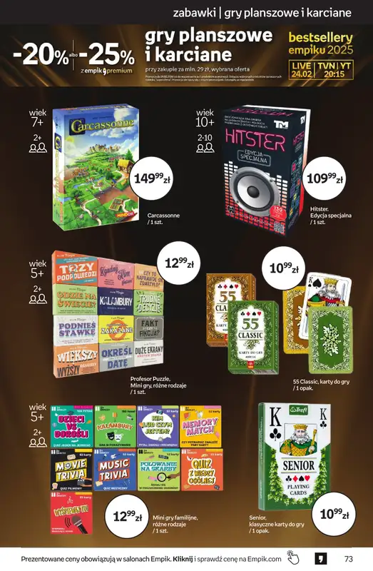 BEST SALE - gazetka promocyjna Empik I Tom kultury: zabawki od środy 11.02 do wtorku 24.02 - strona 15