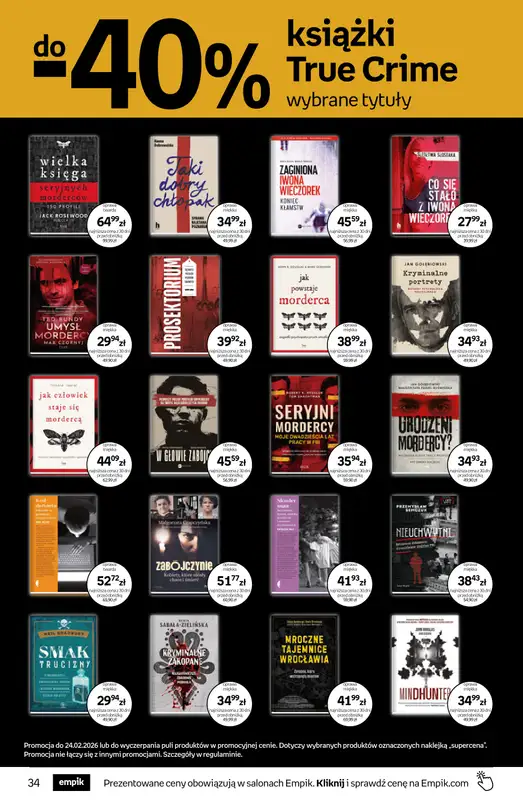 BEST SALE - gazetka promocyjna Empik I Tom kultury: książki od środy 11.02 do wtorku 24.02 - strona 34