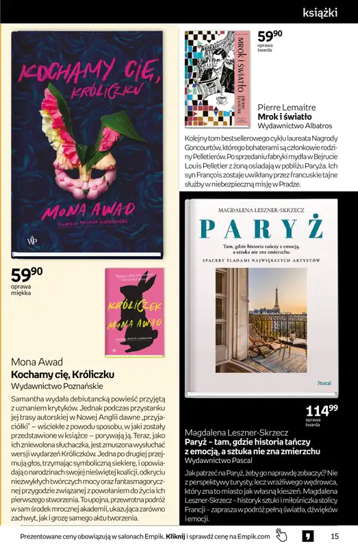 BEST SALE - gazetka promocyjna Empik I Tom kultury: książki od środy 11.02 do wtorku 24.02 - strona 15
