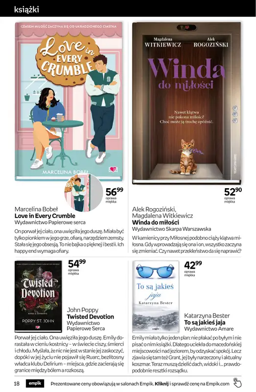 BEST SALE - gazetka promocyjna Empik I Tom kultury: książki od środy 11.02 do wtorku 24.02 - strona 18