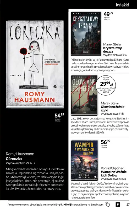BEST SALE - gazetka promocyjna Empik I Tom kultury: książki od środy 11.02 do wtorku 24.02 - strona 27