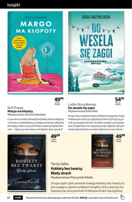 BEST SALE - gazetka promocyjna Empik I Tom kultury: książki od środy 11.02 do wtorku 24.02 - strona 22