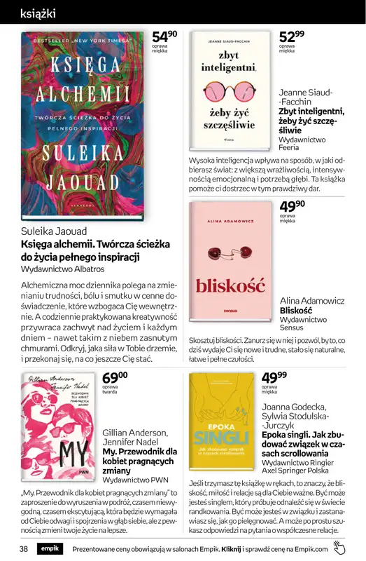 BEST SALE - gazetka promocyjna Empik I Tom kultury: książki od środy 11.02 do wtorku 24.02 - strona 38