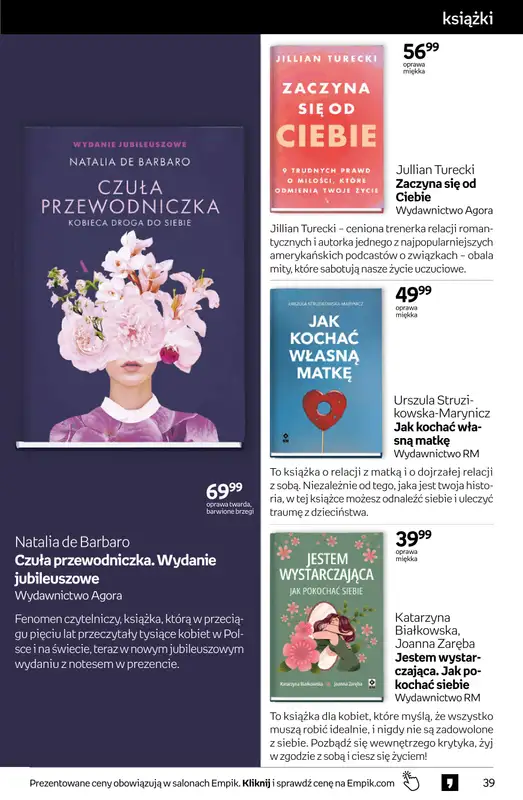 BEST SALE - gazetka promocyjna Empik I Tom kultury: książki od środy 11.02 do wtorku 24.02 - strona 39