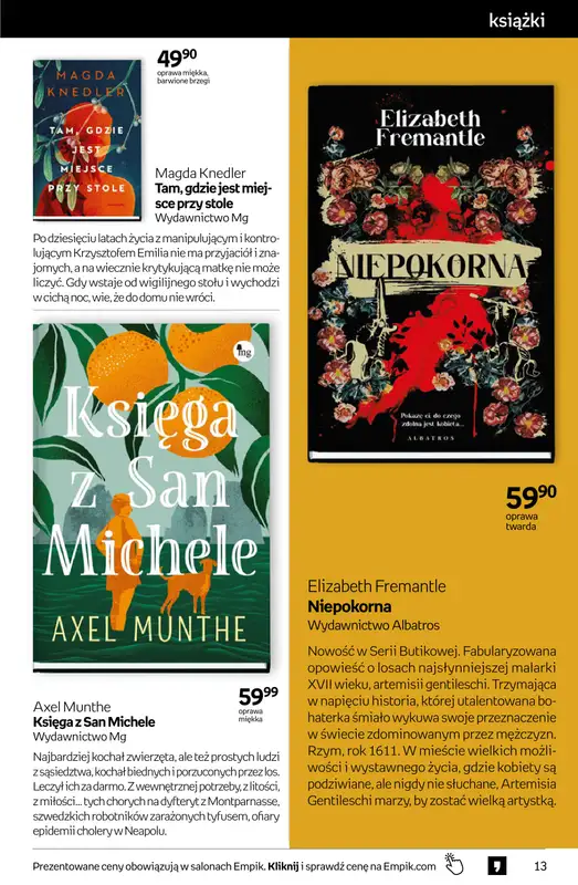 BEST SALE - gazetka promocyjna Empik I Tom kultury: książki od środy 11.02 do wtorku 24.02 - strona 13
