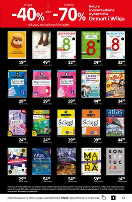 BEST SALE - gazetka promocyjna Empik I Tom kultury: książki od środy 11.02 do wtorku 24.02 - strona 43