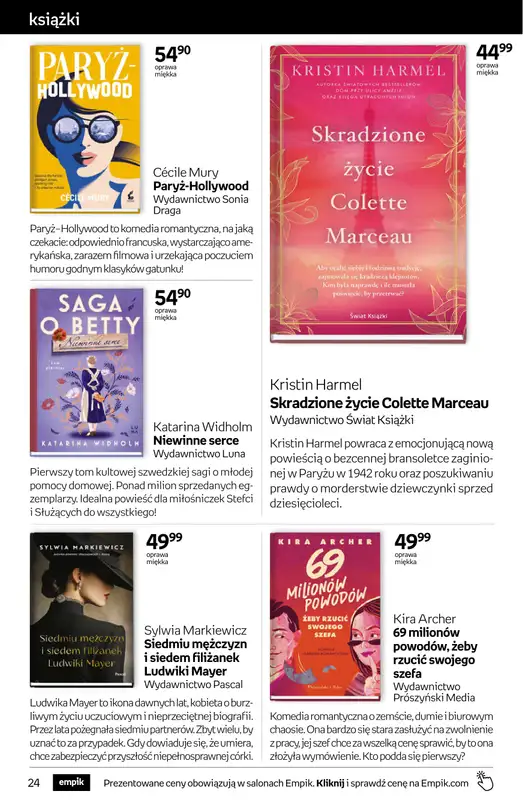 BEST SALE - gazetka promocyjna Empik I Tom kultury: książki od środy 11.02 do wtorku 24.02 - strona 24