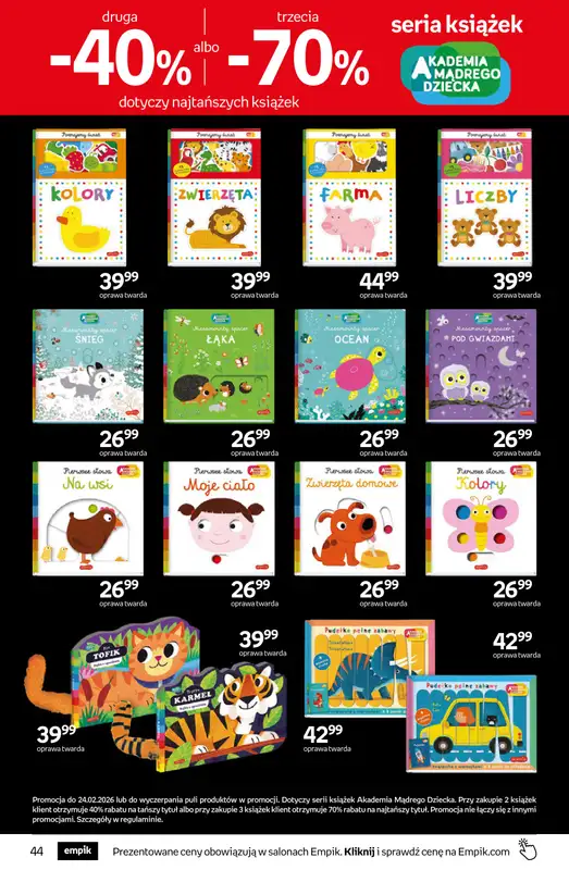 BEST SALE - gazetka promocyjna Empik I Tom kultury: książki od środy 11.02 do wtorku 24.02 - strona 44