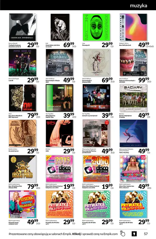 BEST SALE - gazetka promocyjna Empik I Tom kultury: muzyka od środy 11.02 do wtorku 24.02 - strona 9