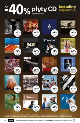 BEST SALE - gazetka promocyjna Empik I Tom kultury: muzyka od środy 11.02 do wtorku 24.02 - strona 10