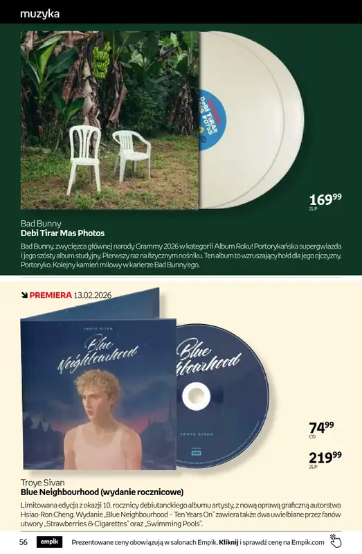 BEST SALE - gazetka promocyjna Empik I Tom kultury: muzyka od środy 11.02 do wtorku 24.02 - strona 8