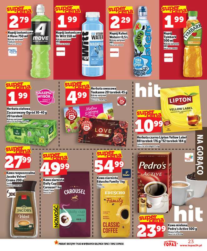 TOPAZ - gazetka promocyjna Superceny w nowej gazetce od czwartku, 19.02. od czwartku 19.02 do środy 25.02 - strona 23
