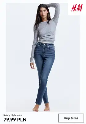 H&M - gazetka promocyjna Damskie JEANSY od środy 11.02  - strona 4